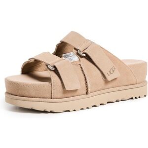 UGG Goldenstar Hi Slide Platform Sandals – Suede – Women’s Size 9
